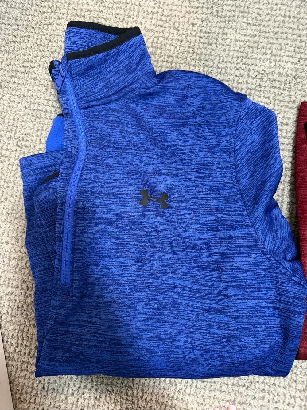 Under Armour Royal Blue Heather 1/4 Zip Pullover